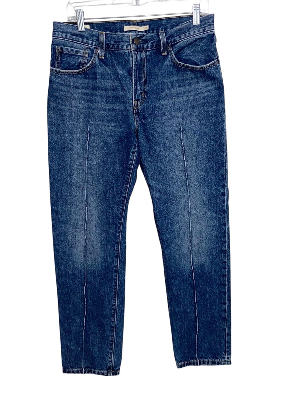 Levi's Jeans Womens 29x31 Blue Middy Straight Leg Denim Pants Front Seam